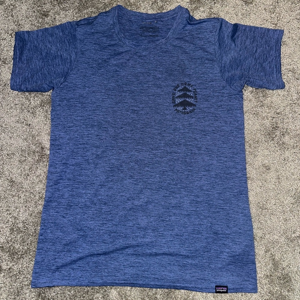 Patagonia Blue Short Sleeve Tee